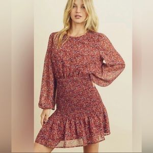 Vici floral long sleeve dress